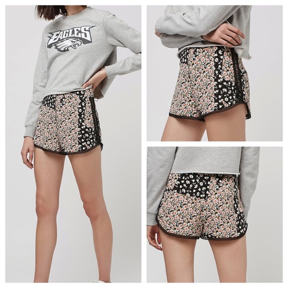 Topshop Pants - TopShop Ditsy Patchwork Runner